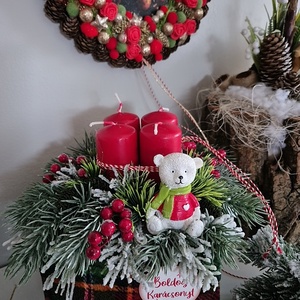 Adventi asztaldísz  -  - Meska.hu