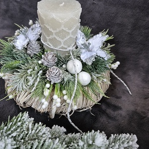 Asztaldísz  - karácsony - adventi díszek - adventi asztaldísz - Meska.hu