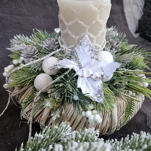 Asztaldísz  - karácsony - adventi díszek - adventi asztaldísz - Meska.hu