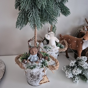 Karácsonyi dekoráció  - karácsony - karácsonyi lakásdekoráció - karácsonyfa szoknya, karácsonyfa alátét - Meska.hu