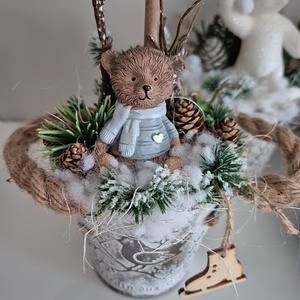 Karácsonyi dekoráció  - karácsony - karácsonyi lakásdekoráció - karácsonyfa szoknya, karácsonyfa alátét - Meska.hu