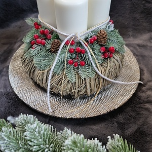 Adventi koszorú  - karácsony - adventi díszek - adventi koszorú - Meska.hu
