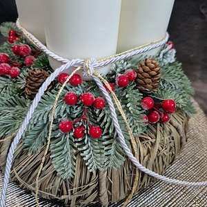 Adventi koszorú  - karácsony - adventi díszek - adventi koszorú - Meska.hu