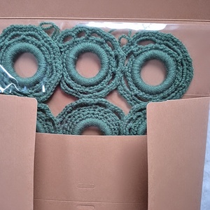 Horgolt karácsonyfa díszek csomagban  - karácsony - karácsonyi lakásdekoráció - karácsonyfadíszek - Meska.hu