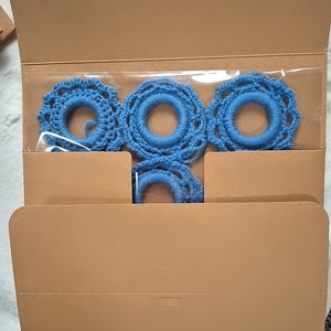 Horgolt karácsonyfa díszek  - karácsony - karácsonyi lakásdekoráció - karácsonyfadíszek - Meska.hu