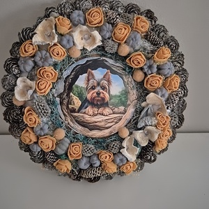 Kopogtató Yorkshire - otthon & életmód - dekoráció - ajtó- és ablak dekoráció - ajtódísz & kopogtató - Meska.hu