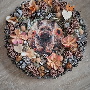 Ajtódísz Yorkshire  - otthon & életmód - dekoráció - ajtó- és ablak dekoráció - ajtódísz & kopogtató - Meska.hu