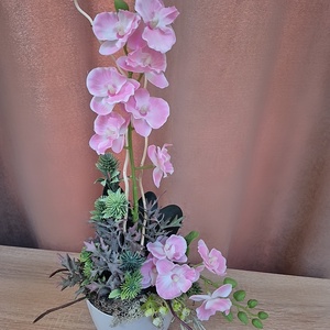 Orchidea kaspóban  - otthon & életmód - virágdekoráció - virágdíszek - virágdísz kaspóban - Meska.hu
