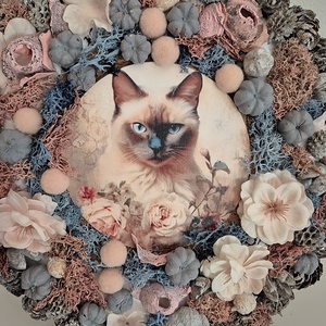 Cicás kopogtató  - otthon & életmód - dekoráció - ajtó- és ablak dekoráció - ajtódísz & kopogtató - Meska.hu