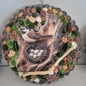 Kopogtató , Otthon & Életmód, Dekoráció, Ajtó- és ablak dekoráció, Ajtódísz & Kopogtató, Virágkötés, MESKA