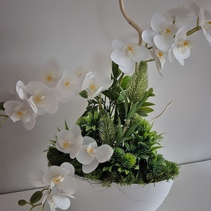 Orchidea kaspóban  - otthon & életmód - dekoráció - asztal és polc dekoráció - asztaldísz - Meska.hu