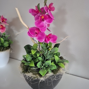 Orchidea kaspóban  - otthon & életmód - dekoráció - asztal és polc dekoráció - asztaldísz - Meska.hu