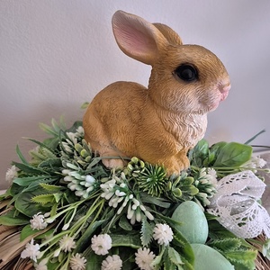 Nyuszis asztaldísz  - otthon & életmód - dekoráció - asztal és polc dekoráció - asztaldísz - Meska.hu