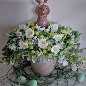 Nyuszis asztaldísz  - Meska.hu