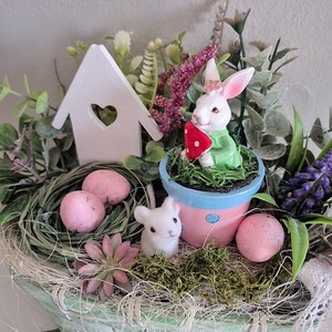Húsvéti asztaldísz  - otthon & életmód - dekoráció - asztal és polc dekoráció - asztaldísz - Meska.hu