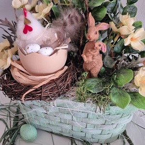 Húsvéti asztaldísz  - otthon & életmód - dekoráció - asztal és polc dekoráció - asztaldísz - Meska.hu