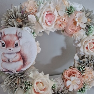 Virágos ajtódísz  - otthon & életmód - dekoráció - ajtó- és ablak dekoráció - ajtódísz & kopogtató - Meska.hu