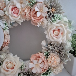 Virágos ajtódísz  - otthon & életmód - dekoráció - ajtó- és ablak dekoráció - ajtódísz & kopogtató - Meska.hu