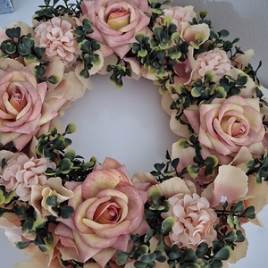 Kopogtató rózsás  - otthon & életmód - dekoráció - ajtó- és ablak dekoráció - ajtódísz & kopogtató - Meska.hu