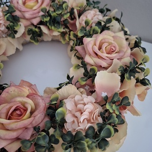 Kopogtató rózsás  - otthon & életmód - dekoráció - ajtó- és ablak dekoráció - ajtódísz & kopogtató - Meska.hu