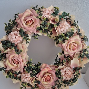 Kopogtató rózsás  - otthon & életmód - dekoráció - ajtó- és ablak dekoráció - ajtódísz & kopogtató - Meska.hu