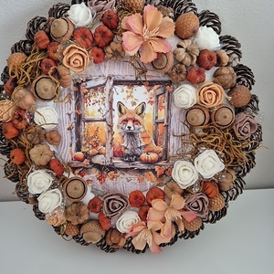 Rókás kopogtató  - otthon & életmód - dekoráció - ajtó- és ablak dekoráció - ajtódísz & kopogtató - Meska.hu