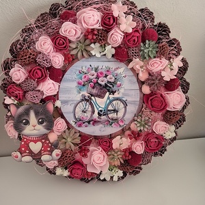 Cicás kopogtató  - otthon & életmód - dekoráció - ajtó- és ablak dekoráció - ajtódísz & kopogtató - Meska.hu