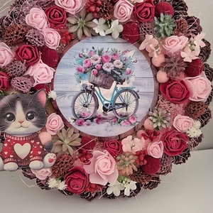 Cicás kopogtató  - otthon & életmód - dekoráció - ajtó- és ablak dekoráció - ajtódísz & kopogtató - Meska.hu