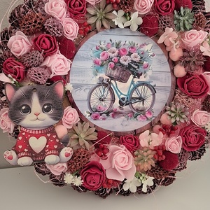 Cicás kopogtató  - otthon & életmód - dekoráció - ajtó- és ablak dekoráció - ajtódísz & kopogtató - Meska.hu