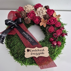 Kegyeleti koszorú  - otthon & életmód - vallás - temetkezési tárgy - sírkoszorú, kegyeleti koszorú - Meska.hu