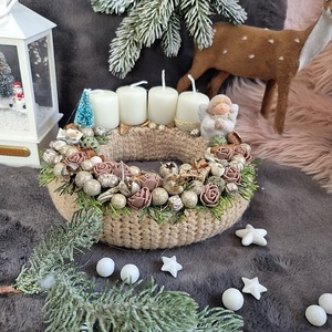 Adventi koszorú  - Meska.hu