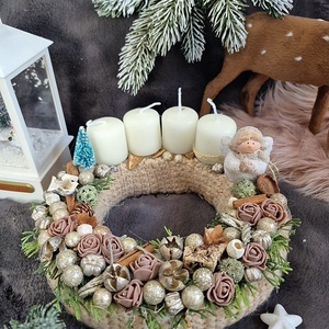 Adventi koszorú  - karácsony - adventi díszek - adventi koszorú - Meska.hu