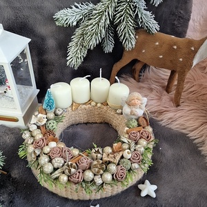 Adventi koszorú  - karácsony - adventi díszek - adventi koszorú - Meska.hu