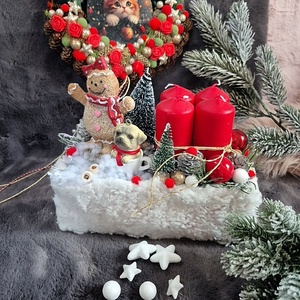 Karácsonyi ajtódísz  - karácsony - adventi díszek - adventi ajtódísz - Meska.hu