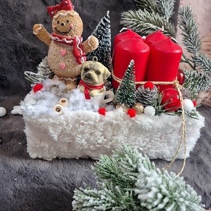 Adventi asztaldísz  - karácsony - adventi díszek - adventi asztaldísz - Meska.hu