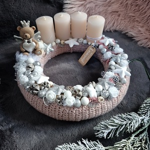 Adventi koszorú  - karácsony - adventi díszek - adventi koszorú - Meska.hu