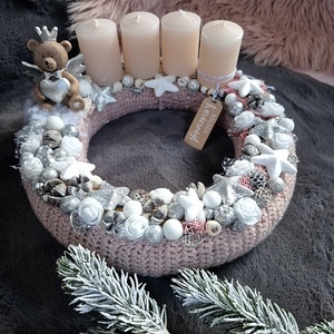 Adventi koszorú  - karácsony - adventi díszek - adventi koszorú - Meska.hu