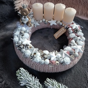 Adventi koszorú  - karácsony - adventi díszek - adventi koszorú - Meska.hu
