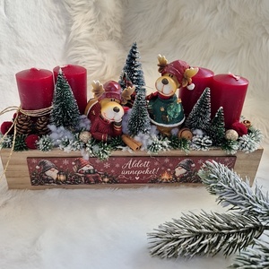 Adventi asztaldísz  - Meska.hu