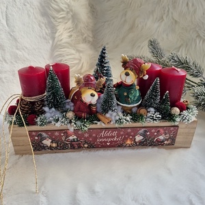 Adventi asztaldísz  - karácsony - adventi díszek - adventi koszorú - Meska.hu