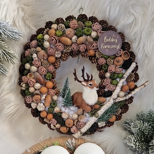 Adventi kopogtató  - karácsony - adventi díszek - adventi ajtódísz - Meska.hu