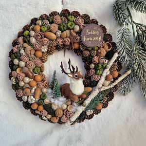 Adventi kopogtató  - karácsony - adventi díszek - adventi ajtódísz - Meska.hu