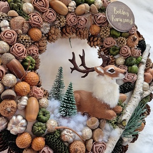 Adventi kopogtató  - karácsony - adventi díszek - adventi ajtódísz - Meska.hu