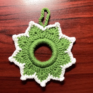 Horgolt karácsonyi dísz. - karácsony - karácsonyi lakásdekoráció - karácsonyi lakásdíszek - Meska.hu