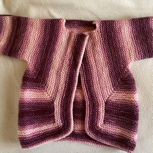 Kötött baba kardigán.  - Meska.hu