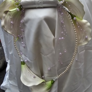 Menyasszonyi csokor gyöngyös kála - esküvő - menyasszonyi- és dobócsokor - Meska.hu