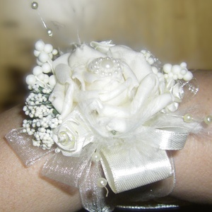 Esküvői kardísz koszorús lány, Esküvő, Ékszer, Karkötő & Csuklódísz, Virágkötés, MESKA