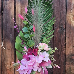 Ballagási csokor vállra akasztható pink - otthon & életmód - virágdekoráció - virágok - virágcsokor - Meska.hu