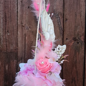 Ballagási csokor vállra akasztható pink - otthon & életmód - virágdekoráció - virágok - virágcsokor - Meska.hu