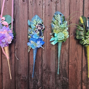 Ballagási csokor vállra akasztható fiú lány  - Meska.hu